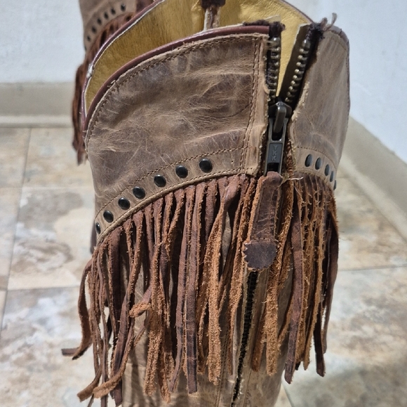 TONY LAMA WOMEN'S MOSTO TUCSON SNIP TOE WESTERN BOOTS VF3036 SIZE 6 B SIDE ZIP - Picture 10 of 16